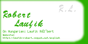 robert laufik business card